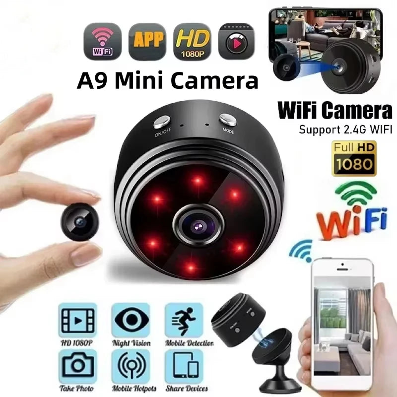 A9 Mini Camera 1080P WiFi Original Monitoring Security Protection With Motion Night Version Wireless Surveillance Cameras New