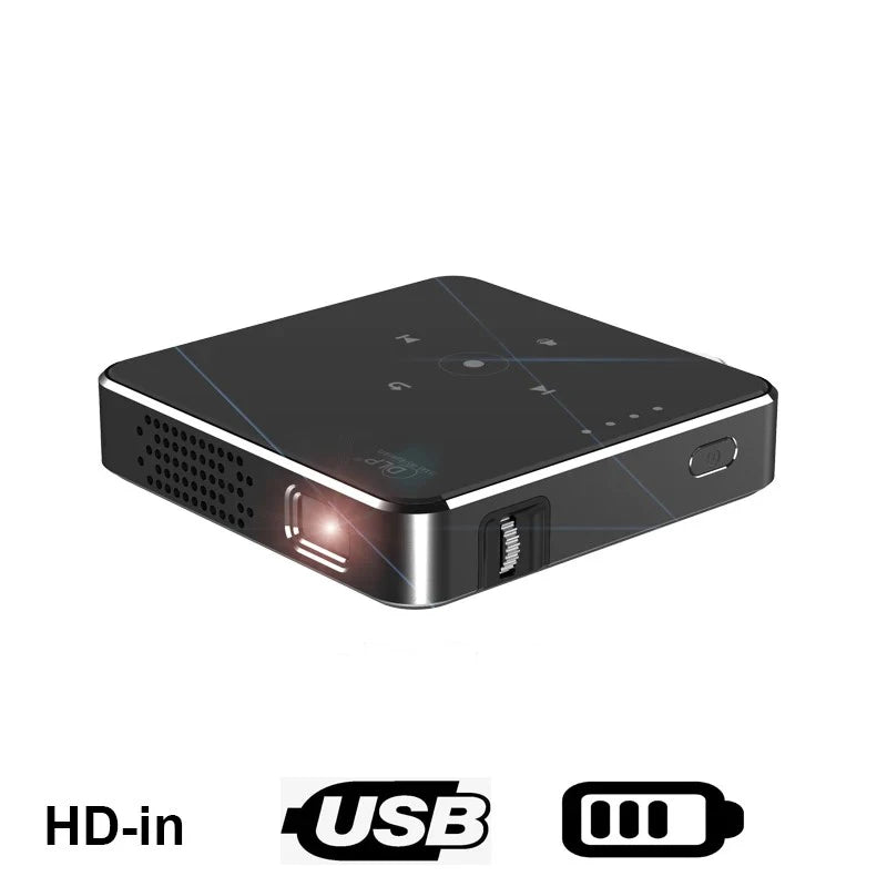 Smartldea New Portable DLP HD Mini Projector Pocket Cinema proyector build-in Battery & Speaker digital video game mirror beamer