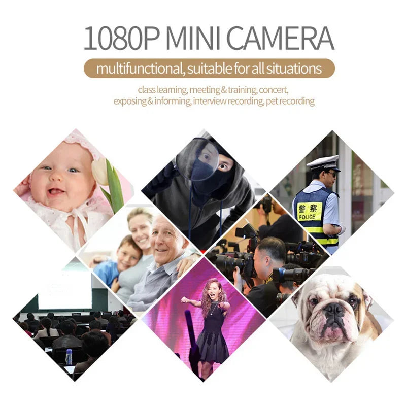 Xiaomi Mini Camera 1080P HD Small Nanny Cam Video Voice DV Recorder Outdoor Sports Small Camera Consumer Electronic Smart Home