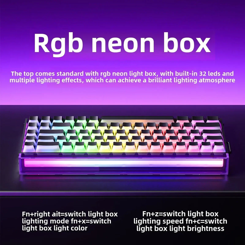 AULA Hero68HE Magnetic Switch RGB 8K E-sports Hot Swap Gaming Mechanical Keyboard Customize Wired PC Gamer Keyboard Accessories