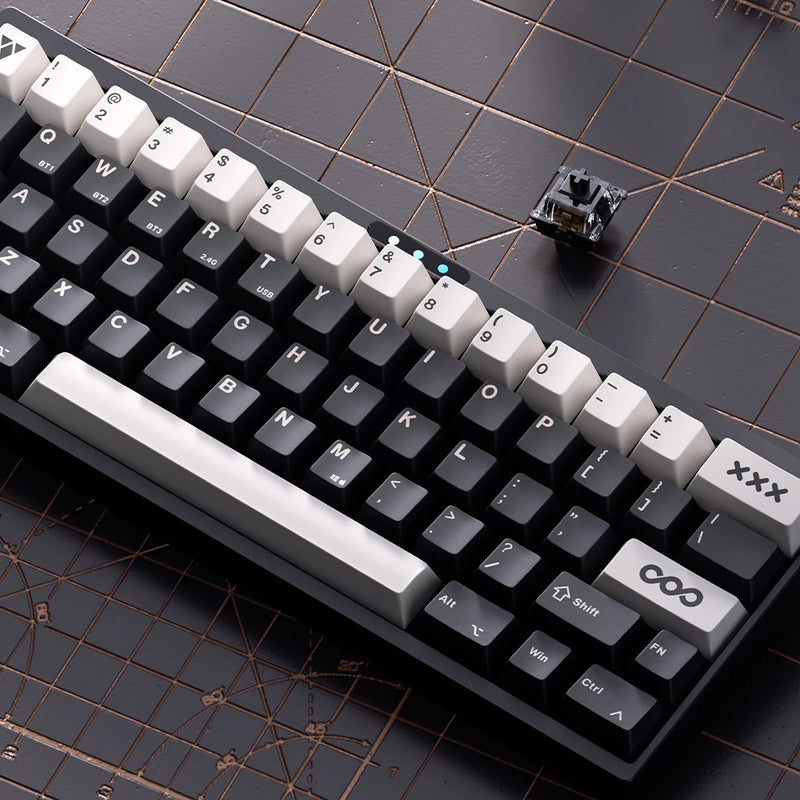 Luminkey 60pro Mechanical Keyboard Tri Mode Wireless Gaming Keyboard Aluminum Alloy Custom Keyboard Gasket Pc Gamer Accessories