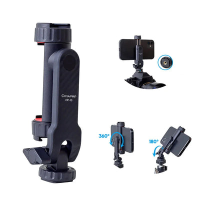 Vertical Shooting Phone Mount Holder DSLR Camera Monitor Mount Tripod Mount Clamp for Smartphone Vlog Shooting