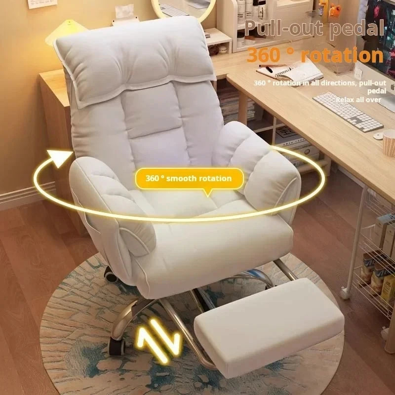 Lazy sofa Computer Chair Esports Live Broadcast Gaming Chair Study Nap Chair Office Reclining Floor Chair Bedroom Dressing Chair