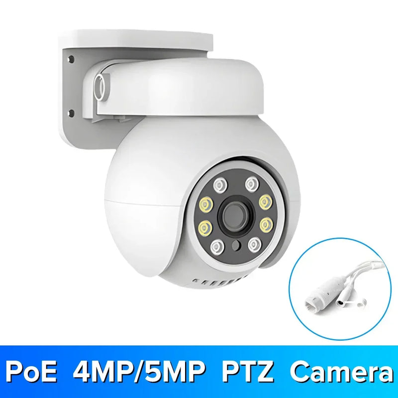 5MP PoE IP Camera Smart AI Security Camera Outdoor Waterproof One Way Audio For CCTV Video Surveillance NVR Onvif