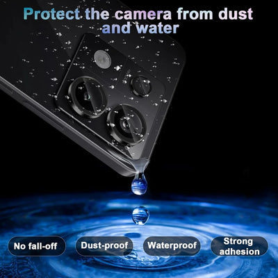 Aluminum Alloy Camera Glass Case For Xiaomi Redmi Note 13 Pro 5G 3D Metal Ring Lens Protector Note13 Pro+ 13Pro Plus 14 14Pro 4G