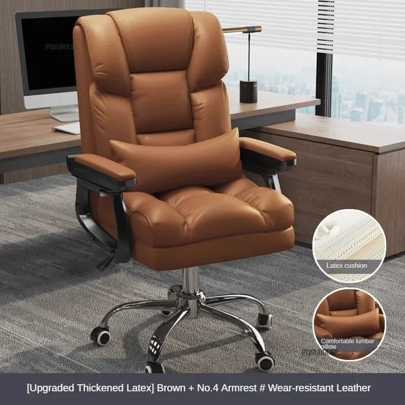 Comfortable Long-term Sitting Office Chairs Reclining Sofa Seat Office Boss Chair Home Dormitory Gaming Chair Office Furniture B