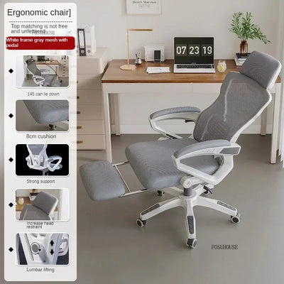 Nordic Minimalist Computer Chair Home Bedroom Gaming Chair Sedentary Comfort Office Ergonomic Office Chairs Backrest Armchair