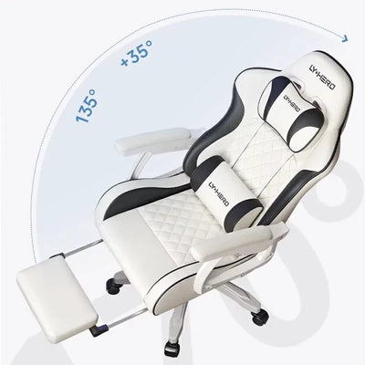 Ergonomic Premium Office Chair Comfy Pillow Beautiful Aesthetic Gaming Chair Mobile Footrest Sillas De Oficina Furniture