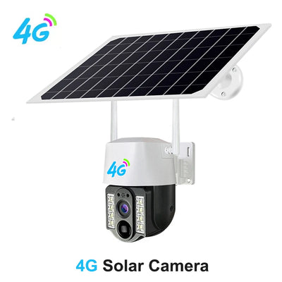 4G WiFi Camera Solar PIR Human Motion Detection Night Vision IP67 Waterproof Security Video IP Camara 2MP Outdoor CCTV Monitor