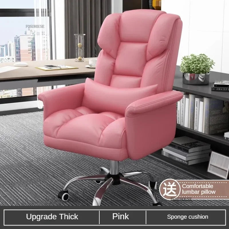 Comfortable Long-term Sitting Office Chairs Reclining Sofa Seat Office Boss Chair Home Dormitory Gaming Chair Office Furniture B