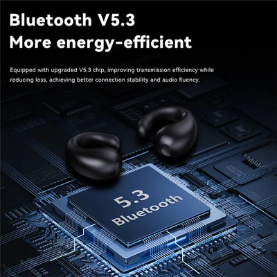 Wireless Headphones Earring Bluetooth Sports Earphones Ear Clip Touch Control TWS Earbuds Gaming Headset PK Ambie Sound Earcuffs