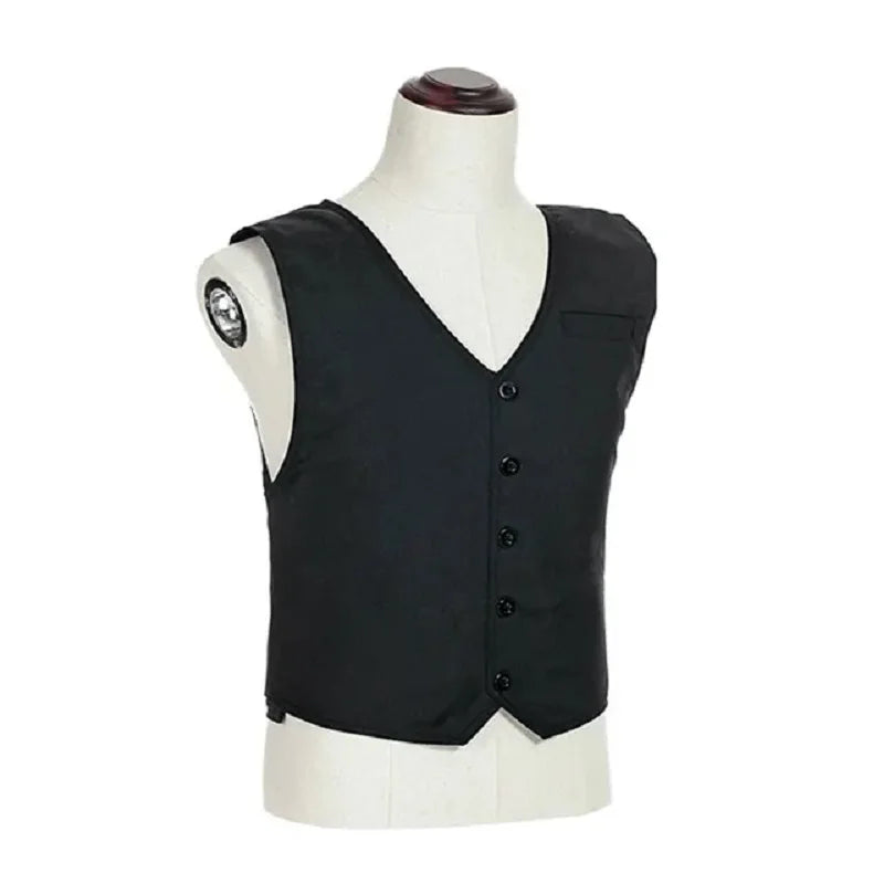 NIJ IIIA 3A Level Bulletproof Vest Lightweight Soft Armor Concealed Hidden Inside Wearing Anti-Bullet V-neck Ballistic Vests