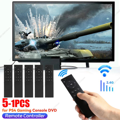 5-1PCS For Sony PS4 DVD Multimedia Remote Control 2.4G Wireless Video Media Remote Controller Game Playing Game Accessories