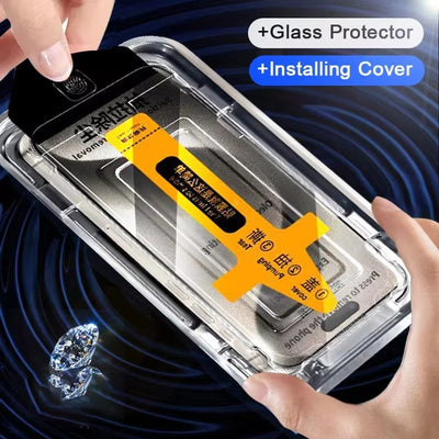 Premium Tempered Glass For iPhone 16 15 Pro Max Dust Free Screen Protector for iPhone 16 Plus 16 Pro Max Easy Installation Glass