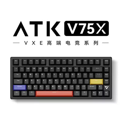 Atk Vxe V75x Mechanical Keyboard Bluetooth Wireless 2.4g Tri Modes Hot Swappable 1ms Low Latency Gasket PC Gaming Keyboard