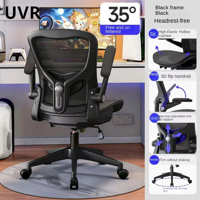 UVR Gaming Computer Chair Ergonomic Design Armchair Furniture Lift Adjustable Recliner Comfortable Mesh Staff Office Chair