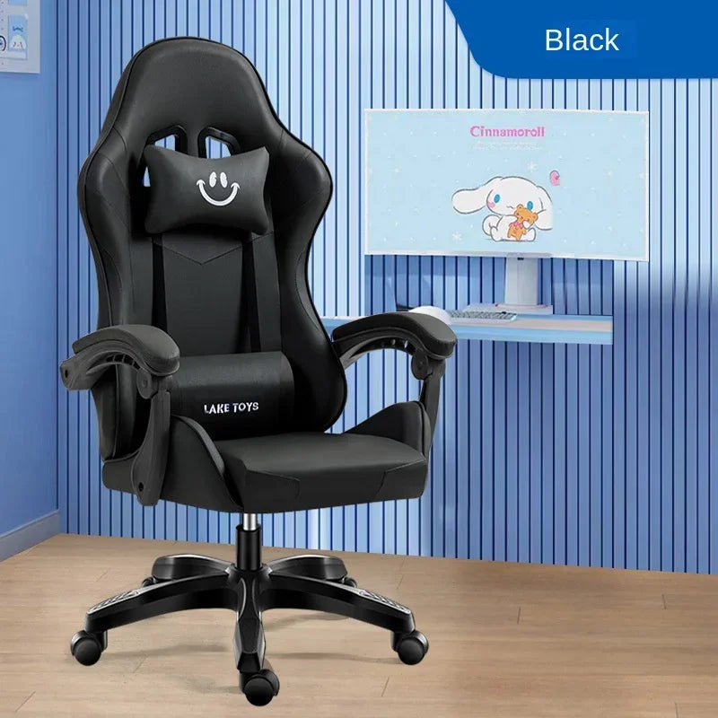 UVR Home Gaming Chair Female Anchor Live Broadcast Room Swivel Chair Ergonomic Backrest Chair Professional Computer Game Chair