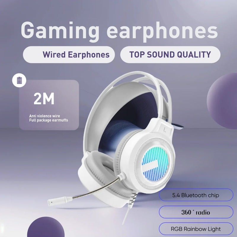 SW-G8 Gaming Headset Gaming Wired 7.1 Channel Noise Cancelling Multifunctional Headset Computer Laptop USB Gaming Headset