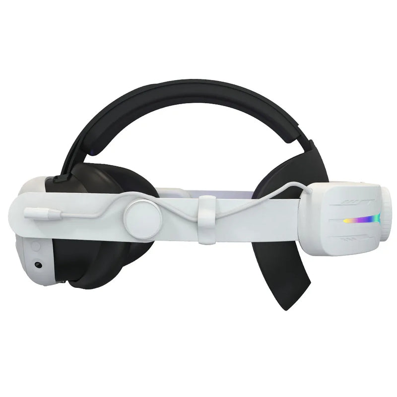 RGB Adjustable VR Head Band LED Backlight VR Lightweight Replacement Strap 8000mAh Rechargeable Comfort for Meta Quest 3 Headset