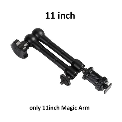 7/11/20 Inch Metal Articulating Magic Arm Super Clamp Holder Stand for DSLR Camera Photo Studio Photography Accessories Prop Kit