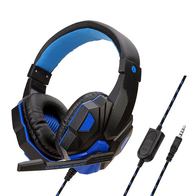 NEW Professional Led Light Wired Gaming Headphones With Microphone For PS4 Xbox One Switch Phone Laptop Earphone Helmet