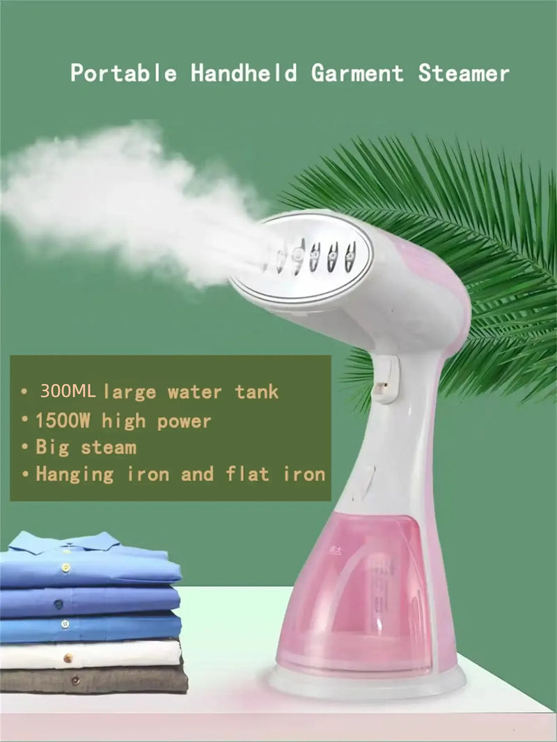 1500W Garment Steamer Iron Portable Steam Cleaner 300ML Home Electric Hanging Mite Removal handheld Steamer Garment for clothes