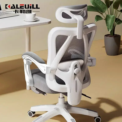 Office Chair Gaming Chair Ergonomic Design Sit for A Long Time Not Tired Staff Chair Sponge Cushion with Footrest Boss