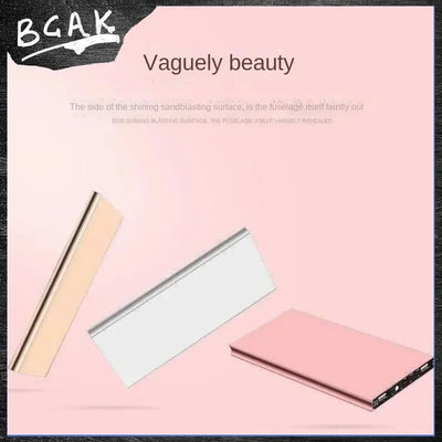 BCAK Ultra-thin power bank 20000mah portable power bank fast charging small and large capacity suitable for Android mobile