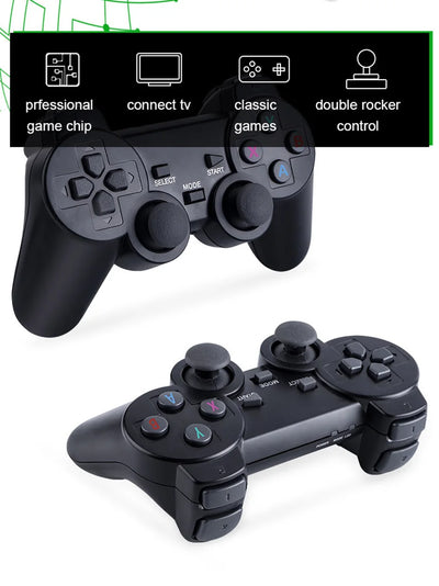 Video Game Stick Lite 4K HD Video Game M8 Console 64GB Double Wireless Controller For 10000 Retro Games Kid Xmas Gift