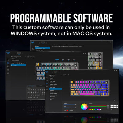 EPOMAKER x AULA F75 75% 80 Keys Hot-Swap Gasket Bluetooth 5.0/2.4G Wireless/Wired Mechanical Keyboard PBT Keycaps for Mac/Win