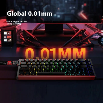 Irok MG68 Max Keyboard Magnetic Switch Hot Swap Rgb 8k Gamer Mechanical Keyboard Pc E-Sports Gaming Accessories Customized Gift