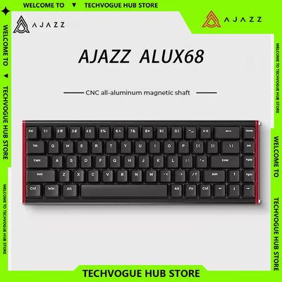 AJAZZ ALUX68 Magnetic Switch Mechanical Keyboard Aluminum Alloy Wired 8K Hot Swap RGB Low Latency RT Custom Gaming Keyboard Gift