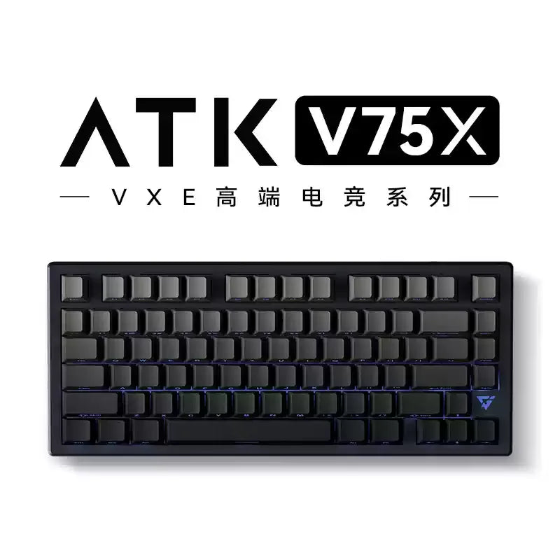 Atk Vxe V75x Mechanical Keyboard Bluetooth Wireless 2.4g Tri Modes Hot Swappable 1ms Low Latency Gasket PC Gaming Keyboard