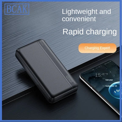 Large Capacity Power Bank 200000mAh 20000mah Fast Charging Portable for Android Mobile Phone Universal BCAK