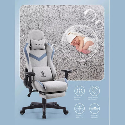 Technology Cloth Gaming Chair Fabric Comfortable Home Office Computer Chair Shilla Gaming Chair Lift Armrest Recumbent Seat