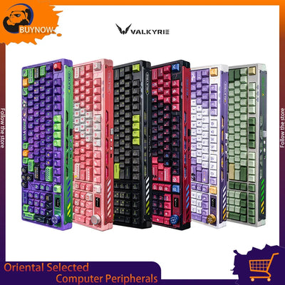 VALKYRIE VK99 Gamer Mechanical Keyboard Hot Swap 3 Modes Keyboards Bluetooth Wireless Keyboards Custom RGB Laptop Gaming Keyboar