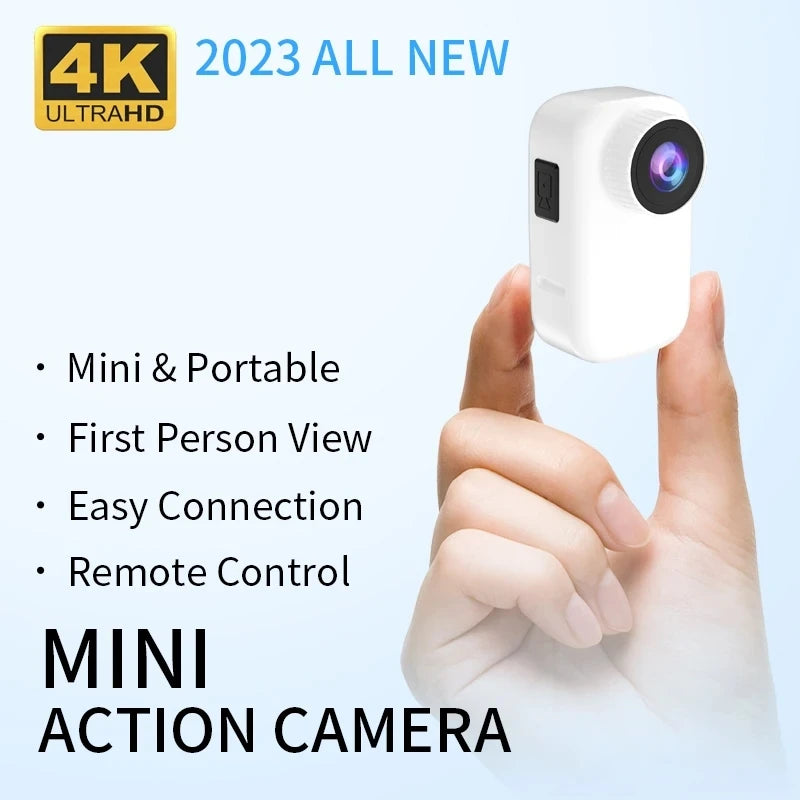 GO3 HD 2K Thumb Action Camera Anti-shake Video Driving Recorder Riding Pocket Body Camera with Magnetic Back Clip Sports Cam