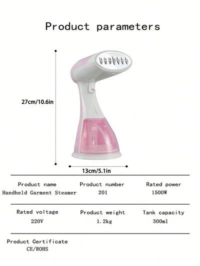 1500W Garment Steamer Iron Portable Steam Cleaner 300ML Home Electric Hanging Mite Removal handheld Steamer Garment for clothes