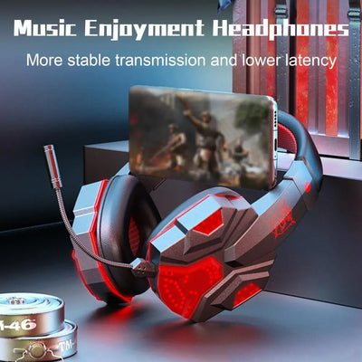 Game Headphone Music Enjoyment Headphones High-quality Gaming Headset with Noise Cancelling Mic Led Light Surround for Immersive