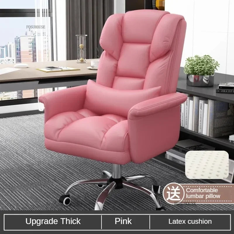 Comfortable Long-term Sitting Office Chairs Reclining Sofa Seat Office Boss Chair Home Dormitory Gaming Chair Office Furniture B