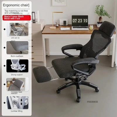 Nordic Minimalist Computer Chair Home Bedroom Gaming Chair Sedentary Comfort Office Ergonomic Office Chairs Backrest Armchair