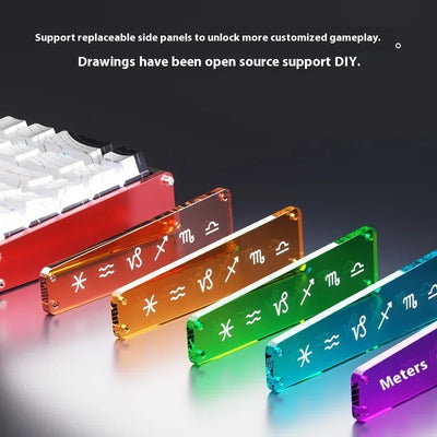 AJAZZ ALUX68 Magnetic Switch Mechanical Keyboard Aluminum Alloy Wired 8K Hot Swap RGB Low Latency RT Custom Gaming Keyboard Gift