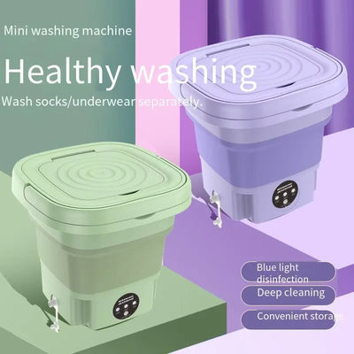 Washing Machine 8l Portable Small Folding Washing Machine Bucket For Underwear Washing Clothes Machine For Travelling